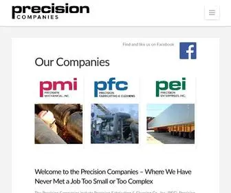 PrecGroup.com(The Precision Companies) Screenshot