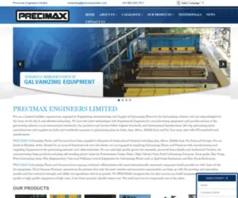 Precimaxonline.com(Hot Dip Galvanizing Plant Manufacturers in Mumbai India) Screenshot