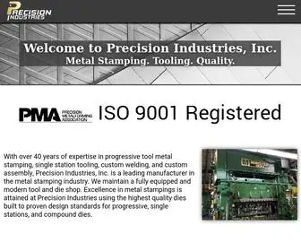 Precind.com(Precision Industries) Screenshot