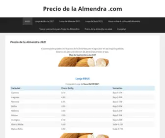 Preciodelaalmendra.com(Precio de la AlmendraPrecio de la Almendra .com) Screenshot