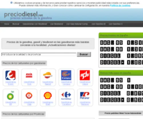 Preciodiesel.net(Diésel) Screenshot