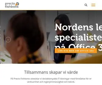 Preciofishbone.se(Din väg till affärsnytta) Screenshot