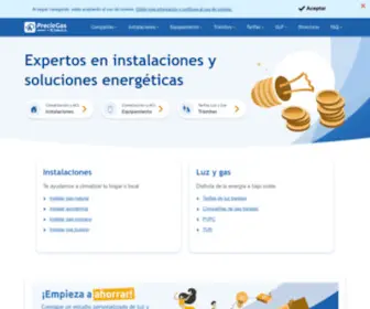Preciogas.com(Mejores Ofertas de Gas del Mercado e Instalaciones) Screenshot