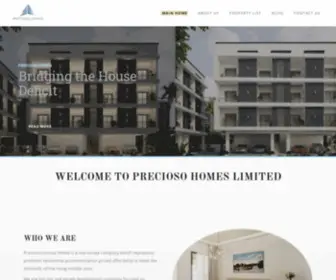 Preciosohomes.com(Luxury Real Estate development) Screenshot