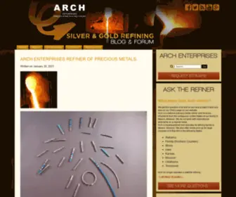 Precious-Metal-Refining.info(Precious Metal Refining Blog from Arch Enterprises) Screenshot