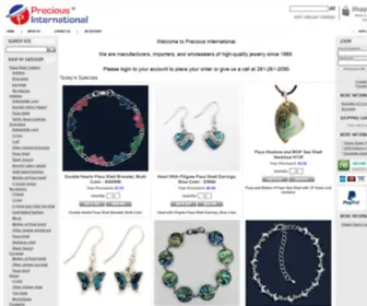 Preciousinternational.com(Wholesale Fashion Jewelry) Screenshot