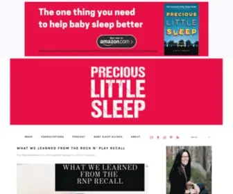 Preciouslittlesleep.com(Precious Little Sleep) Screenshot