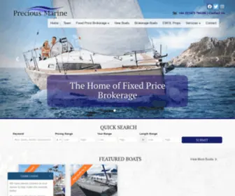 Preciousmarine.co.uk(Precious Marine) Screenshot