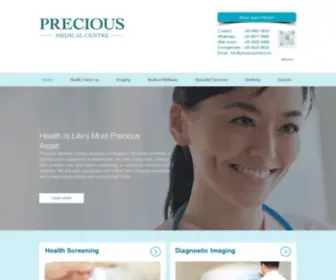 Preciousmed.com(Medical Centre at Paragon) Screenshot