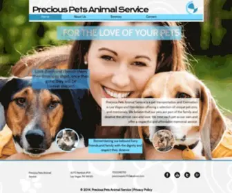 Preciouspets702.net(Pet cremation) Screenshot