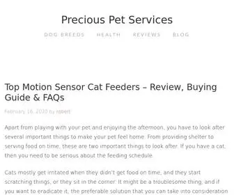 Preciouspetservices.com(Precious Pet Services) Screenshot
