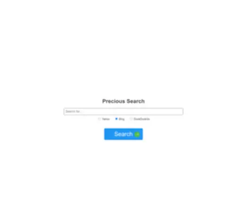 Precioussearch.com(Precious Search) Screenshot