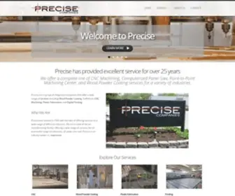 Precisecompanies.com(Precise) Screenshot