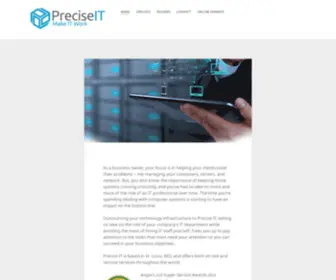 Preciseit.com(IT Consulting Services) Screenshot