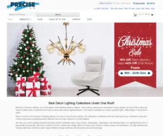 Preciselightingstore.com(Precise Lighting) Screenshot