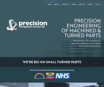Precision-Components.co.uk(Turned Parts UK) Screenshot