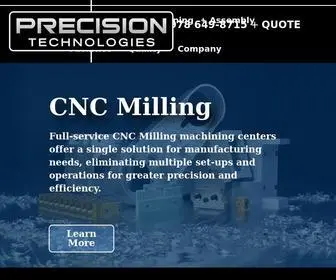 Precision-Techno.com(Contract Manufacturing) Screenshot