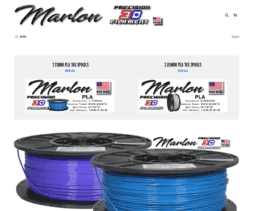 Precision3Dfilament.com(American Made 3D Thermoplastics. 3D Printer Filament) Screenshot