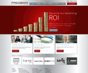 Precisionadgroup.com(Marketing & Lead Generation Professionals) Screenshot