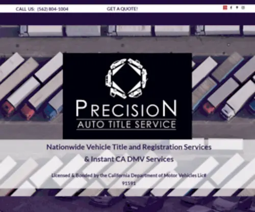 Precisionats.com(Precision Auto Title Service) Screenshot