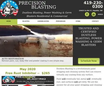 Precisionblasting.net(PRECISION BLASTER) Screenshot