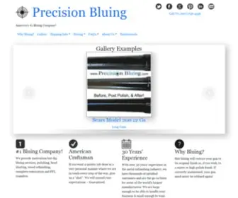 Precisionbluing.com(Precision Bluing) Screenshot