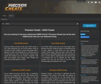 Precisioncheats.net(This domain may be for sale) Screenshot