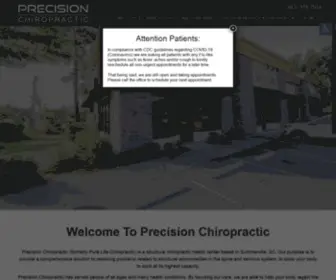 Precisionchirosc.com(Chiropractor in Summerville) Screenshot