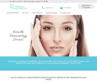 Precisiondermtx.com(Kerrville Dermatologist) Screenshot