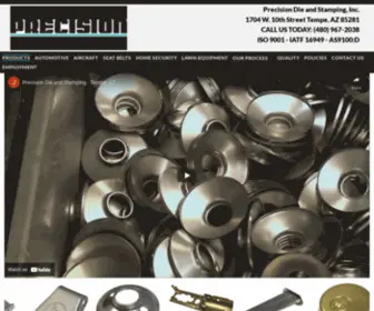 Precisiondie.com(Precision Die and Stamping) Screenshot