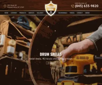 Precisiondrum.com(High Quality Custom Drums & Drum Building Supplies) Screenshot