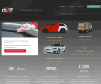 Precisionedmonton.com(Precision Vehicle Wraps) Screenshot