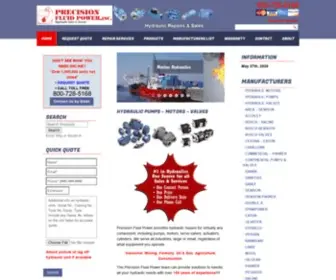 Precisionfluidpower.com(Hydraulic Pump) Screenshot