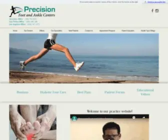 Precisionfootandanklecenters.com(Precision Foot and Ankle Centers) Screenshot