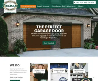 Precisiongaragedoorwilmington.com(Local Garage Door Company) Screenshot