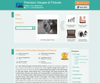 Precisiongauges.net(Precision Gauges And Fixtures) Screenshot