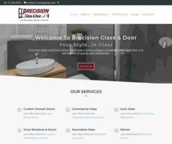 Precisionglasswi.com(Precision Glass & Door) Screenshot