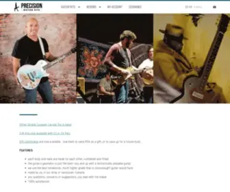 Precisionguitarkits.com(Make Your Own Guitar Statement) Screenshot