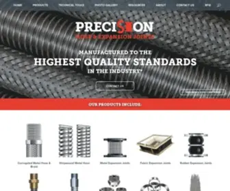 Precisionhose.com(Precision Hose & Expansion Joints) Screenshot