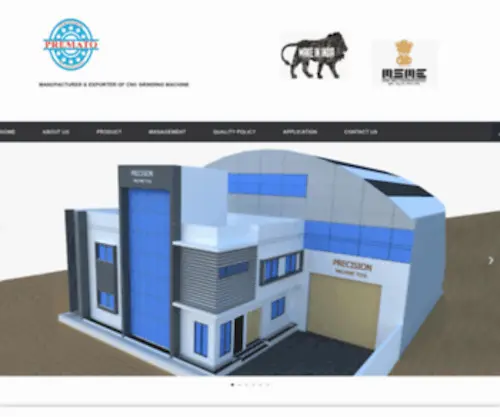 Precisionmachtools.com(Hydraulic cylindrical grinding machine) Screenshot