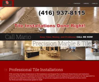 Precisionmarbleandtile.ca(Toronto Marble Tile Installation Ceramic Tile Installers) Screenshot