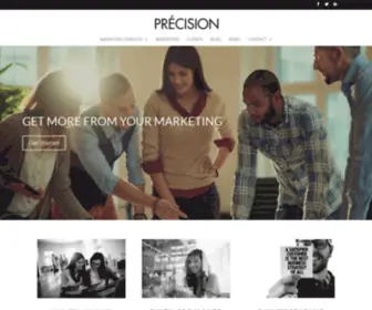 Precisionmarketing.org(Précision Marketing) Screenshot