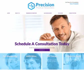 Precisionmedicalassociates.com(Regenerative Medicine) Screenshot