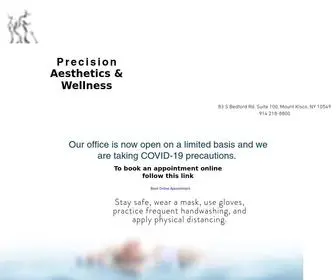 Precisionmedny.com(Precision Aesthetics & Wellness of Mount Kisco) Screenshot