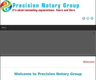 Precisionnotarygroup.com(Precision Notary Group) Screenshot