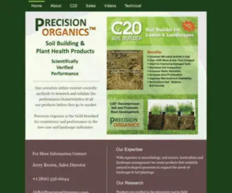 Precisionorganics.com(Precision Organics) Screenshot