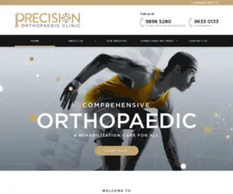 Precisionortho.com.sg(Livingstone Health) Screenshot