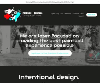 Precisionpaintball.net(Our mission) Screenshot