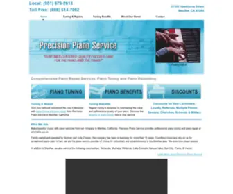 Precisionpianoservice.com(Piano Repair Services) Screenshot