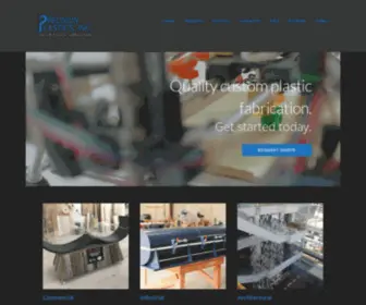 Precisionplasticsfab.com(Custom Plastic Fabrication) Screenshot